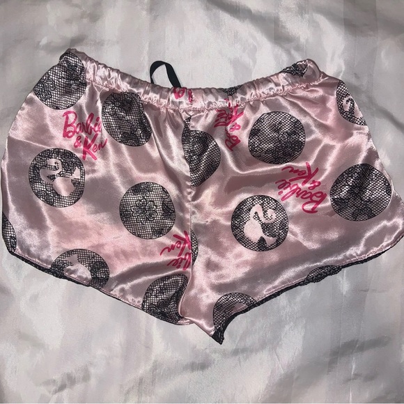 BARBIE & KEN PJ SHORTS SILK SIZE SMALL WOMEN - Picture 5 of 5